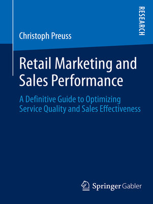 cover image of Retail Marketing and Sales Performance